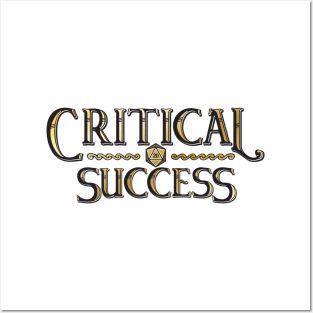 Critical Sucess Natural 20 Golden Vintage Posters and Art